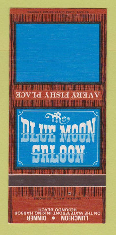 Matchbook Cover - Blue Moon Saloon Redondo Beach CA 30 Strk SAMPLE
