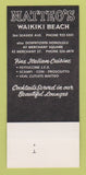 Matchbook Cover - Matteo's Waikiki Honolulu Corona Del Mar CA 30 Strk SAMPLE