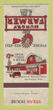 Matchbook Cover - Hungry Farmer Steak House San Antonio TX 30 Strk SAMPLE