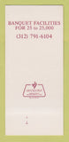 Matchbook Cover - Theatre Club Restaurant Chicago IL  30 Strk SAMPLE