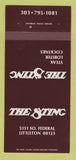 Matchbook Cover - The Sting Restaurant Littleton Colorado 30 Strk SAMPLE