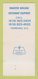 Matchbook Cover - Abrams BBQ Tarboro NC 30 Strk SAMPLE