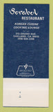 Matchbook Cover - Sorabol Korean Restaurant Oakland CA 30 Strk SAMPLE