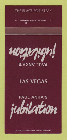 Matchbook Cover - Paul Anka's Jubilation Las Vegas NV 30 Strk SAMPLE