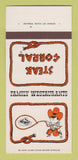 Matchbook Cover - Steak Corral Pasadena Santa Ana Whittier CA 30 Strk SAMPLE