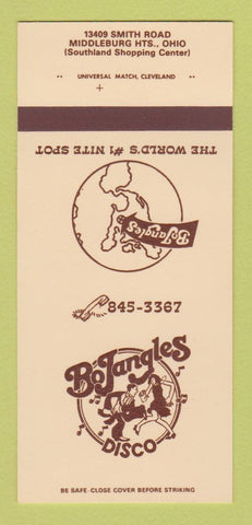 Matchbook Cover - BoJangles Disco Middleburg Heights OH 30 Strk SAMPLE