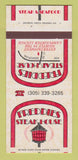 Matchbook Cover - Freddies Steak House Orlando FL 30 Strk SAMPLE