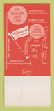 Matchbook Cover - The Colonnade Restaurant Tampa FL 30 Strk SAMPLE