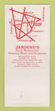 Matchbook Cover - Jardine's Farm Restaurant Sarver PA 30 Strk SAMPLE