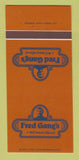 Matchbook Cover - Fred Gang's Restaurant 30 Strk SAMPLE