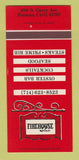 Matchbook Cover - Firehouse Inn Pomona CA 30 Strk SAMPLE