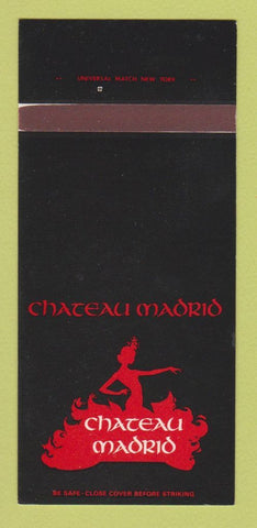 Matchbook Cover - Chateau Madrid New York City Lexington Hotel 30 Strk SAMPLE