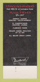 Matchbook Cover - Chateau Madrid New York City Lexington Hotel 30 Strk SAMPLE