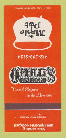 Matchbook Cover - O'Reilly's Saloon Maple Pot Jones Mills PA 30 Strk SAMPLE
