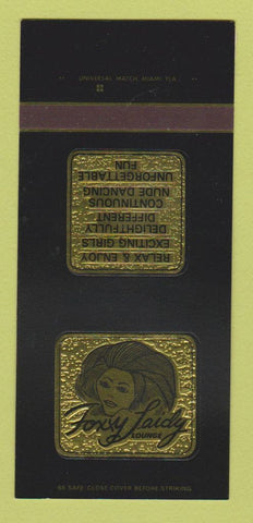 Matchbook Cover - Foxy Laidy Lounge Strip Club Miami Hialeah FL 30 Strk SAMPLE