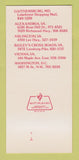 Matchbook Cover - El Palacio Mexican Restaurant Gaithersburg MD 30 Strk SAMPLE