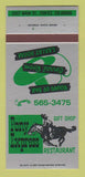 Matchbook Cover - Pony Express Restaurant Cortez Colorado 30 Strk SAMPLE