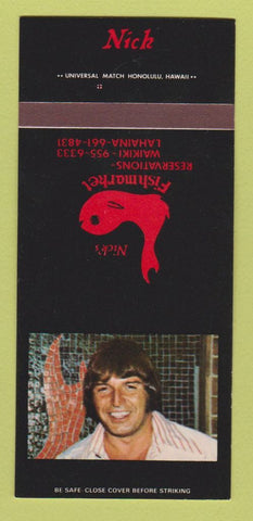 Matchbook Cover - Nick's Fish Market Waikiki Lahaina Hawaii 30 Strk SAMPLE
