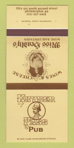 Matchbook Cover - Khyber Pass Pub Philadelphia PA 30 Strk SAMPLE