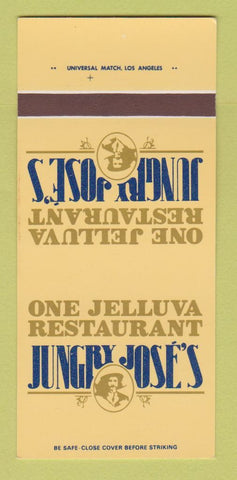 Matchbook Cover - Jungry Jose's Restaurant San Diego CA 30 Strk SAMPLE