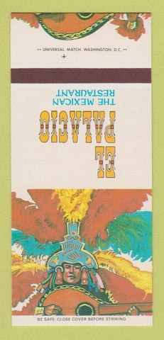 Matchbook Cover - El Palacio Mexican Vienna VA Gaithersburg MD 30 Strk SAMPLE