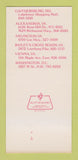 Matchbook Cover - El Palacio Mexican Vienna VA Gaithersburg MD 30 Strk SAMPLE