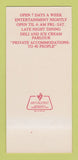 Matchbook Cover - Peabody's Restaurant Cary IL 30 Strk SAMPLE