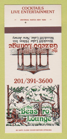 Matchbook Cover - Gazebo Lounge Hilton Woodcliff Lake NJ 30 Strk SAMPLE