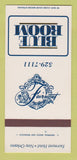Matchbook Cover - Fairmont Hotel New Orleans LA Blue Room 30 Strk SAMPLE