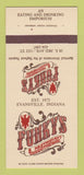Matchbook Cover - Funky's Restaurant Disco Evansville IN 30 Strk SAMPLE