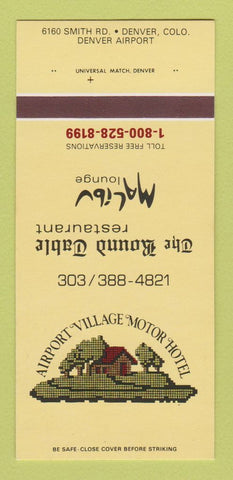 Matchbook Cover - Airport Village Motor Hotel Denver Colorado 30 Strk SAMPLE