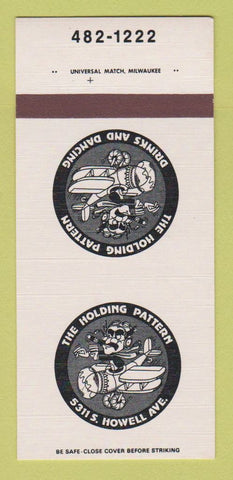 Matchbook Cover - Holding Pattern Restaurant Milwaukee WI 30 Strk SAMPLE