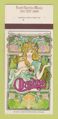 Matchbook Cover - Daphne's Sheraton Inn Newark NJ girlie 30 Strk SAMPLE