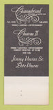 Matchbook Cover - Chateaubriand Restaurant Dallas TX 30 Strk SAMPLE