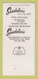 Matchbook Cover - Sandalini's Restaurant Niles OH Meadville PA 30 Strk SAMPLE