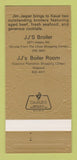 Matchbook Cover - JJ's Broiler Restaurant Kauai Hawaii 30 Strk SAMPLE