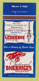 Matchbook Cover - Bookbinders Restaurant Philadelphia PA 30 Strk SAMPLE