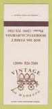 Matchbook Cover - Vintage Restaurant Modesto CA 30 Strk SAMPLE