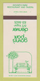 Matchbook Cover - Govnr's Park Denver Colorado  30 Strk SAMPLE