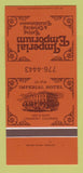 Matchbook Cover - Imperial Hotel Longmont Colorado 30 Strk SAMPLE