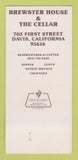 Matchbook Cover - Brewster House Davis CA 30 Strk SAMPLE