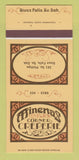 Matchbook Cover - Minervas Corner Creperie Sioux Falls SD 30 Strk SAMPLE