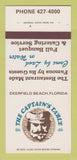 Matchbook Cover - Captain's Table Deerfield Beach FL 30 Strk SAMPLE