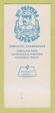 Matchbook Cover - Sgt Peppers Cafe Bar Plantation FL Aspen  30 Strk SAMPLE