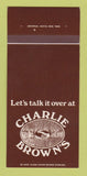 Matchbook Cover - Charlie Brown's Ale Chop House New York City 30 Strk SAMPLE