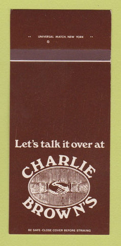 Matchbook Cover - Charlie Brown's Ale Chop House New York City 30 Strk SAMPLE