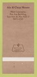 Matchbook Cover - Charlie Brown's Ale Chop House New York City 30 Strk SAMPLE