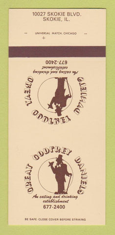 Matchbook Cover - Great Godfrey Daniels Skokie IL  30 Strk SAMPLE