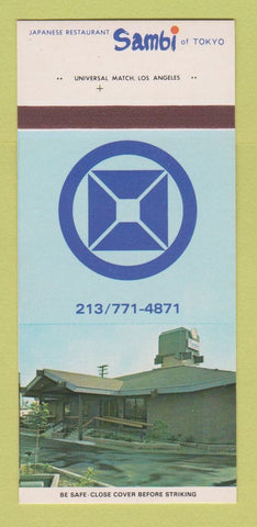 Matchbook Cover - Sambi Japanese Restaurant Downey CA 30 Strk SAMPLE
