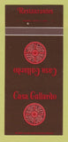 Matchbook Cover - Casa Gallardo Mexican St Louis Chicago Columbus 30 Strk SAMPLE